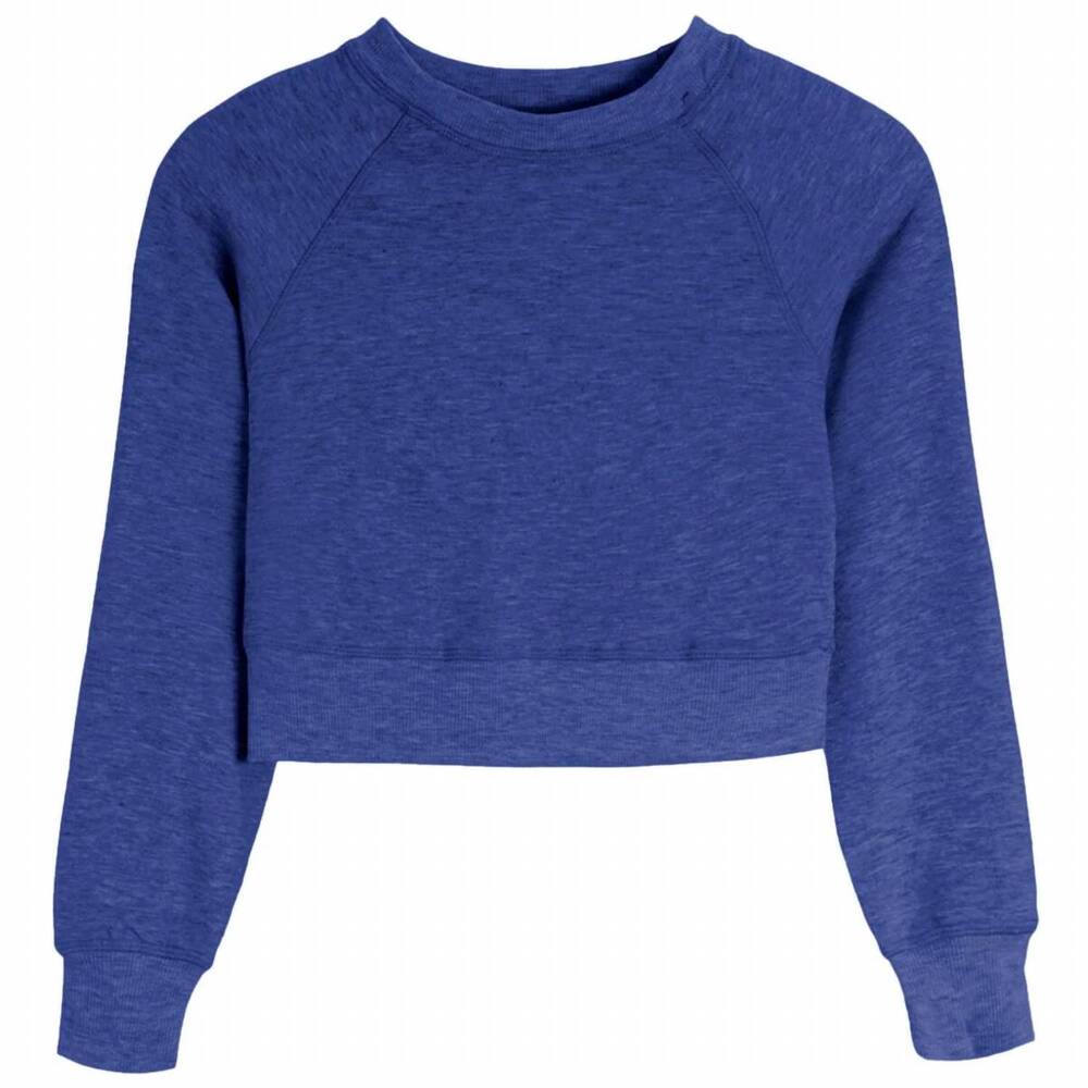 NEW SUZETTE COLLECTION kids' brushed soft cloud crew neck top in marlin